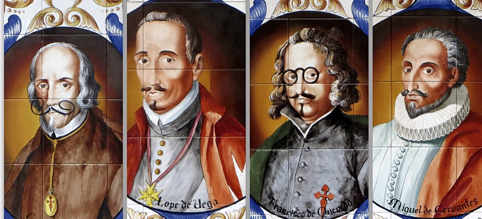 Calderón, Lope de Vega, Quevedo y Cervantes