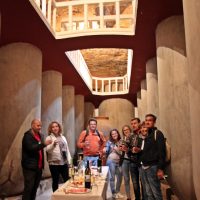 Degustacion de vinos en cueva bodega de Tomelloso